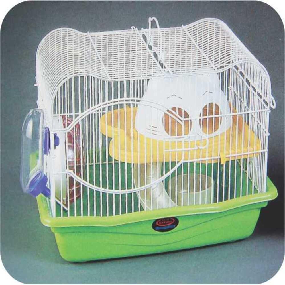 Gaiola Para Hamster Desmontavel Com 2 Andares Jaula Para Ratos E Roedores Com Brinquedos Completa Cor:azul;tamanho:u - 3