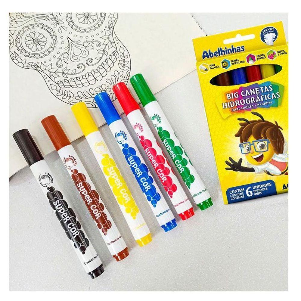 Big Caneta Hidrográfica 6 Cores - Acrilex - 3