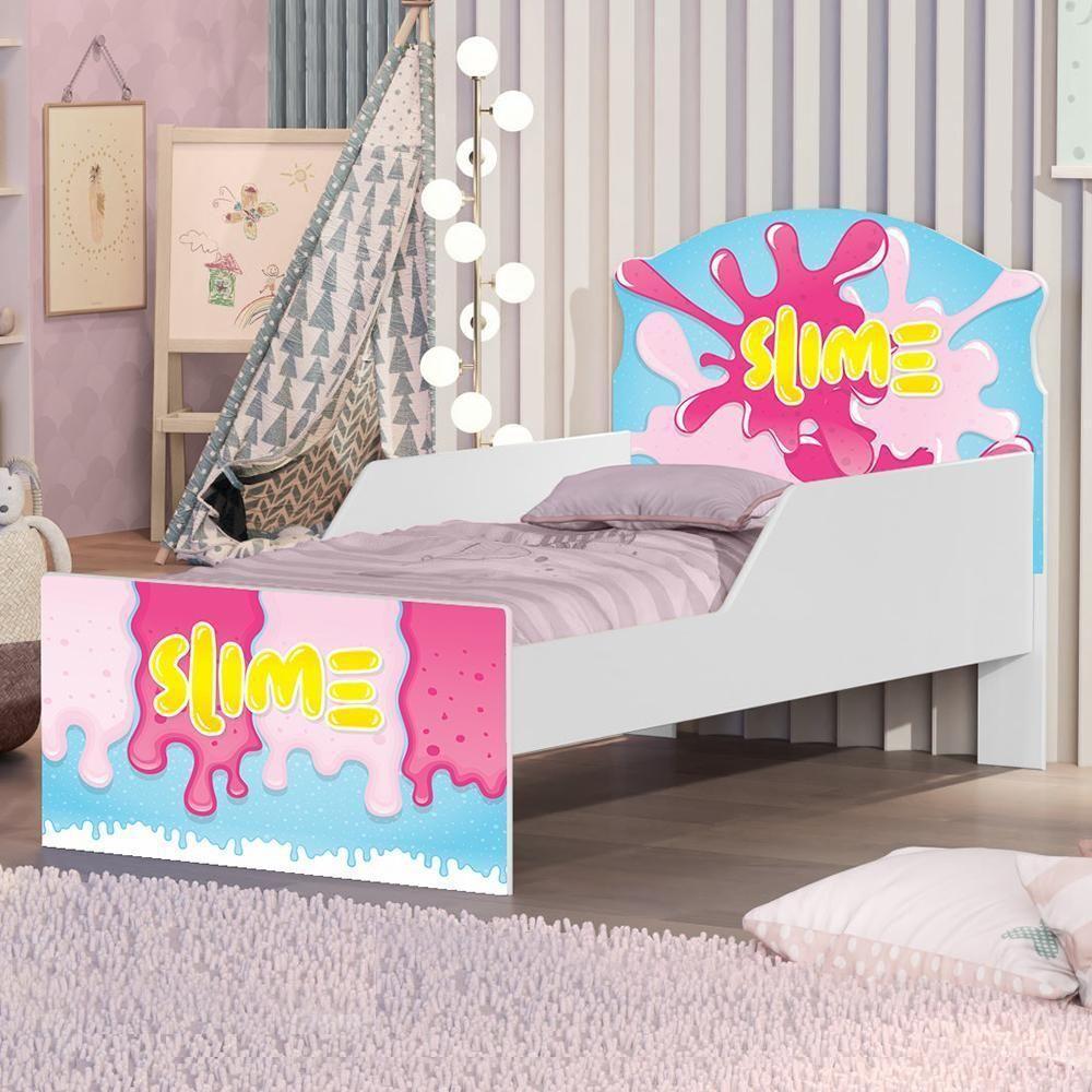 Mini Cama Slime Menina Com Colchão - 1