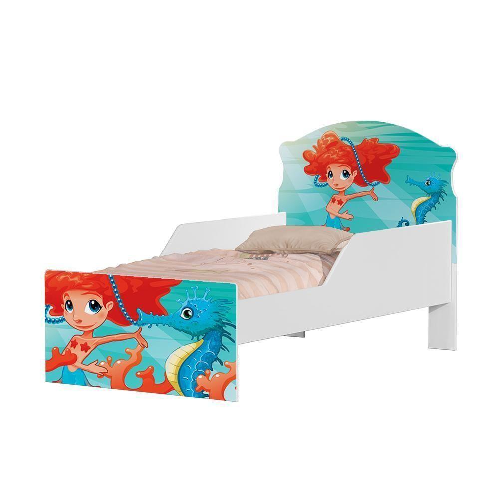 Mini Cama Sereia Menina Com Colchão - 3