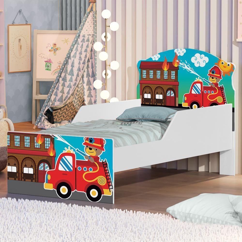 Mini Cama Usinho Bombeiro Com Colchão - 1