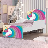 Mini Cama Unicórnio Arco íris Com Colchão - 1