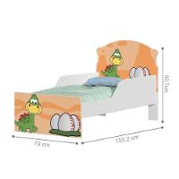 Mini Cama Dinossauro Bebê Com Colchão - 4