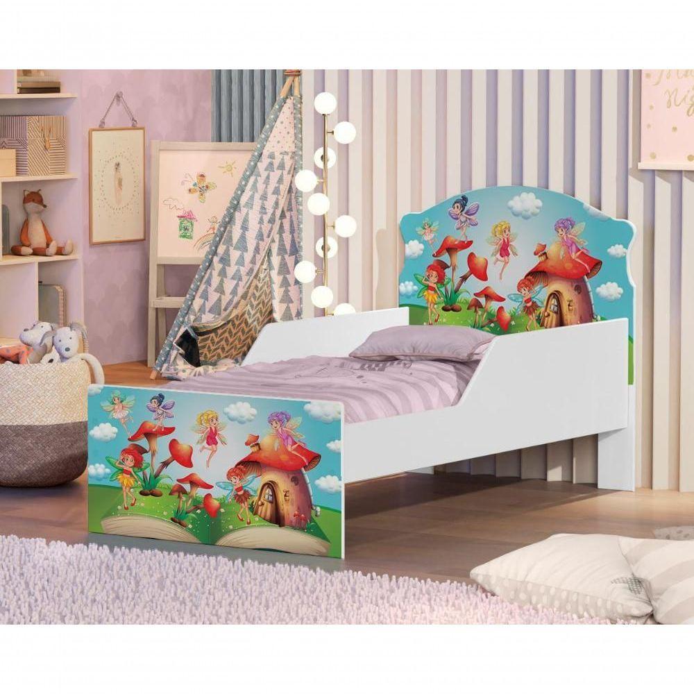 Mini Cama Fadinhas Meninas Com Colchão - 4