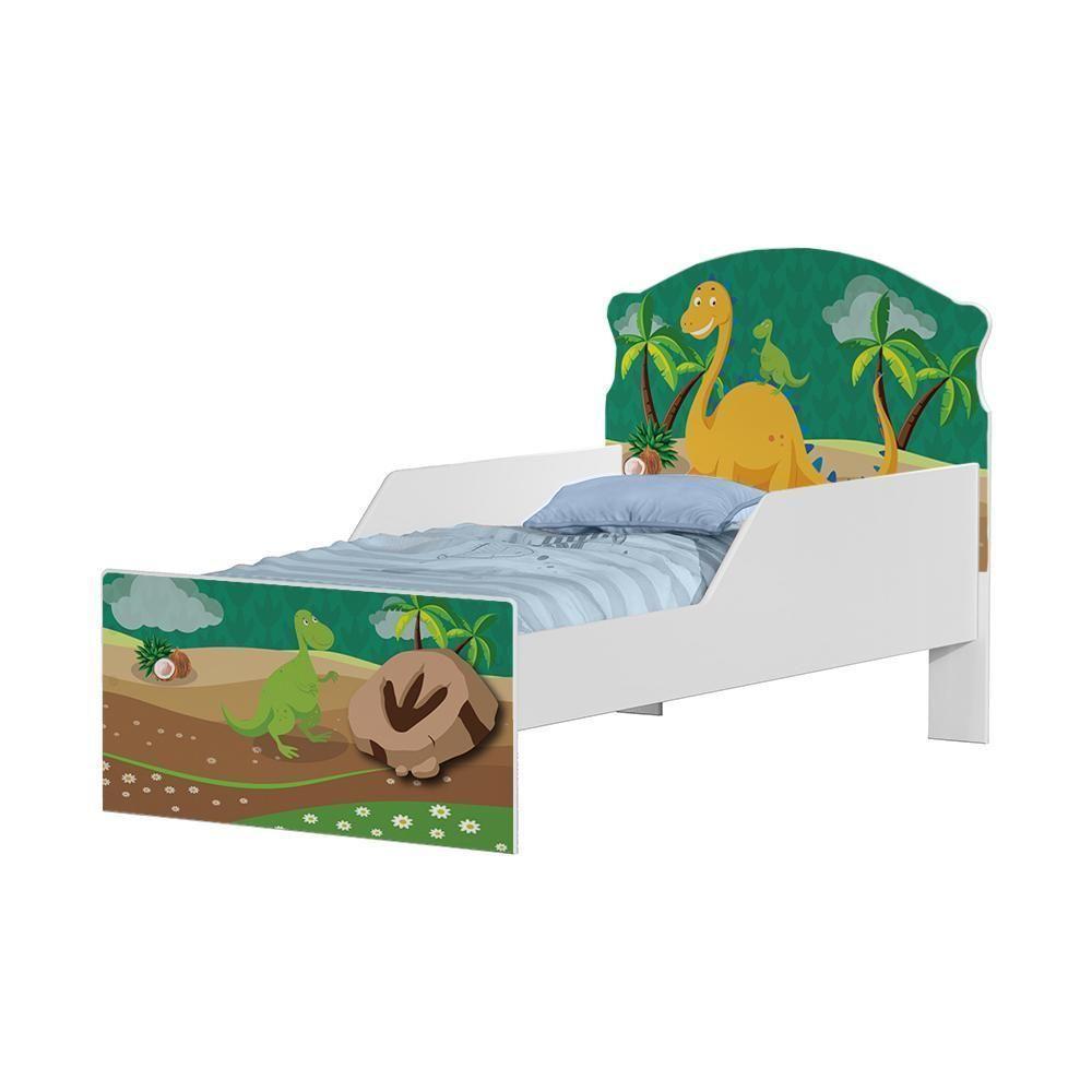 Mini Cama Dinossauros Com Colchão - 3