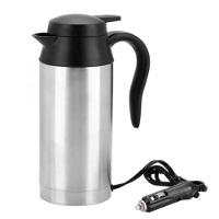 Garrafa Chaleira Termica 600ml Inox 12v Veicular Eletrica Caneca Aquecedor Portatil Copo Carro Barco Viagem Cha Cafe - 1
