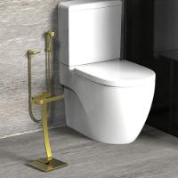 Porta Papel Higiênico De Chão Suporte Papeleira Dourada.s - 2