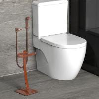 Porta Papel Higiênico De Chão Suporte Papeleira Rose Gold.s - 2