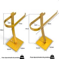 Porta Papel Higiênico De Chão E Toalha Lavabo Dourado.s - 5