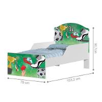Mini Cama Partida De Futebol Com Colchão - 2