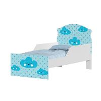 Mini Cama Nuvens Meninos Com Colchão - 3