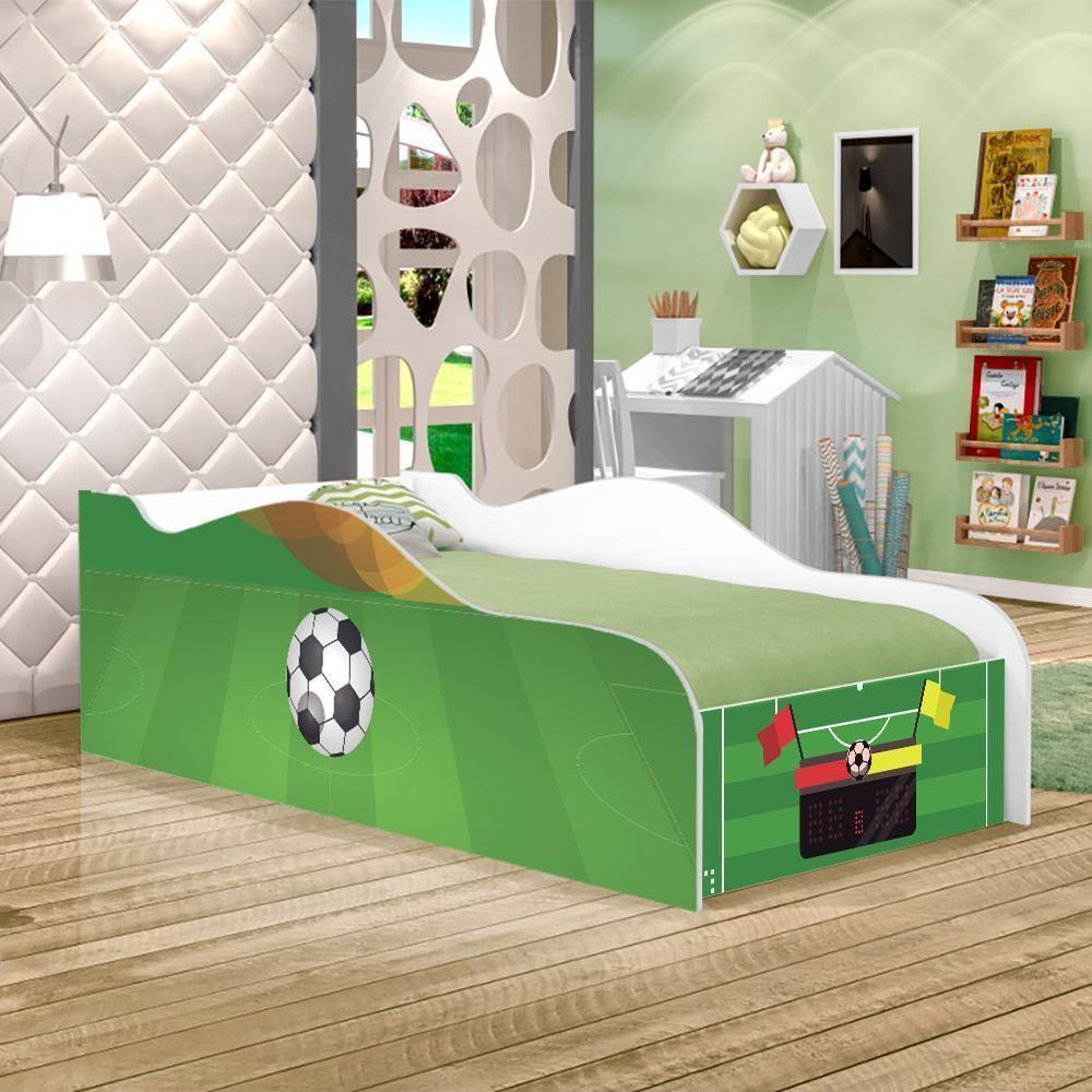 Mini Cama Fun Campo De Futebol Infantil Com Colchão - 1