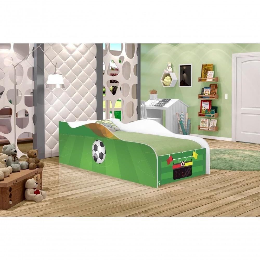 Mini Cama Fun Campo De Futebol Infantil Com Colchão - 4