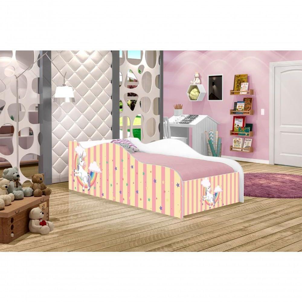 Mini Cama Fun Unicórnio Meigo Infantil Com Colchão - 4