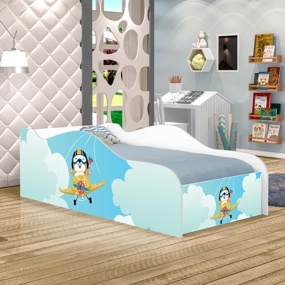 Mini Cama Fun Usrsinho Patrulheiro Infantil Com Colchão - 1
