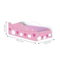 Mini Cama Fun Nuvens Meninas Infantil Com Colchão - 2