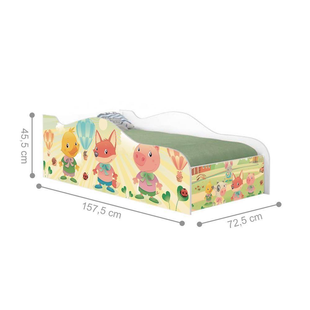 Mini Cama Fun Fazendinha E Balões - 2