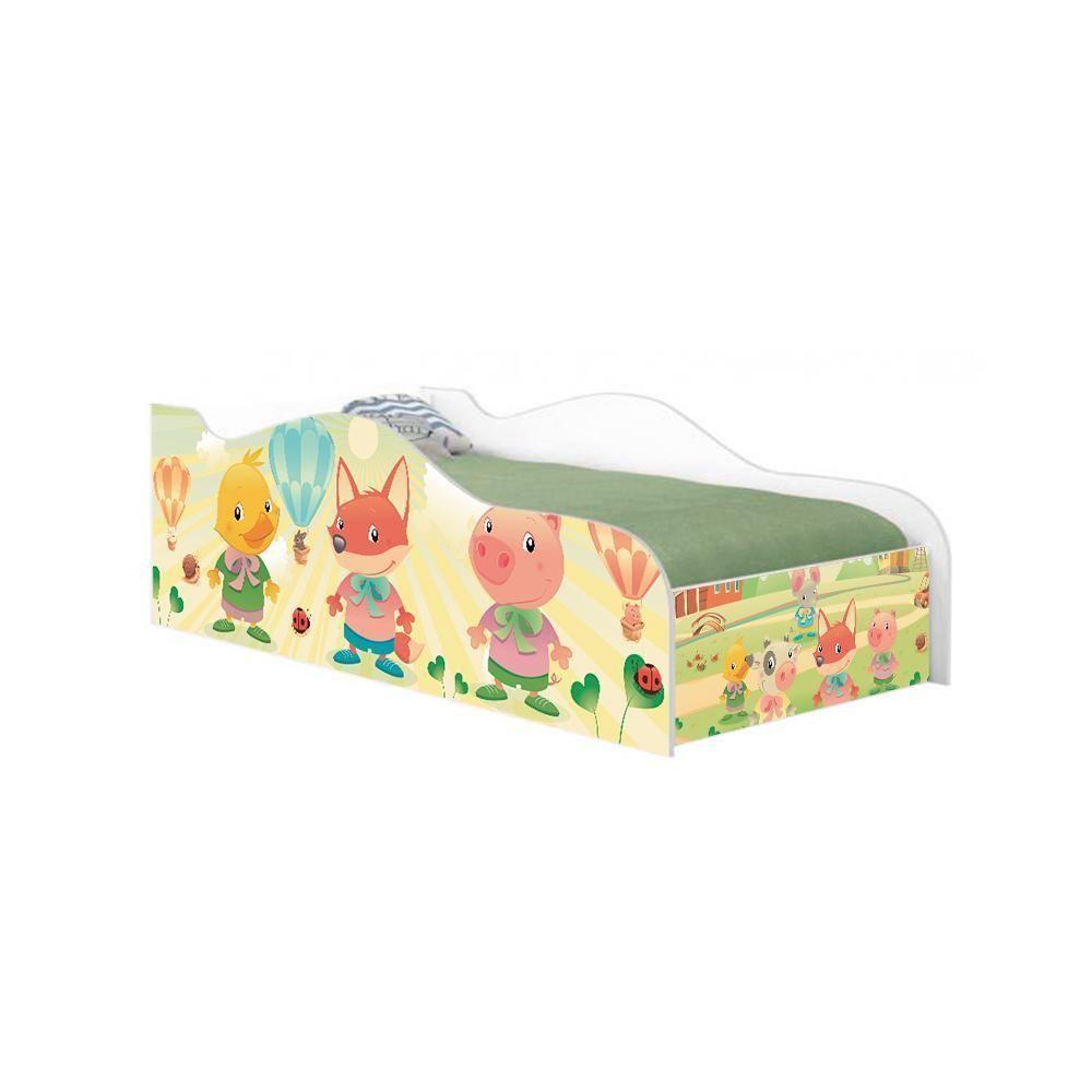 Mini Cama Fun Fazendinha E Balões Infantil Com Colchão - 3