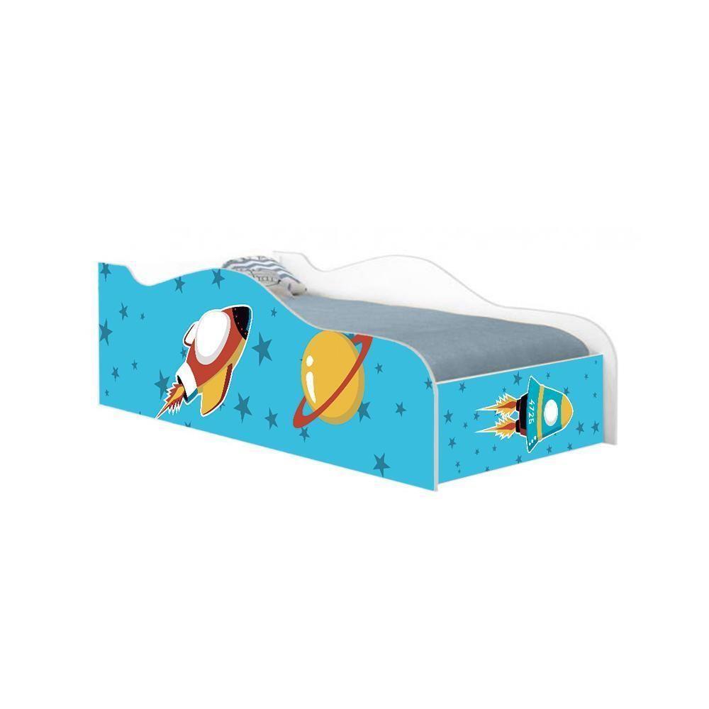 Mini Cama Fun Foguete Espacial Infantil Com Colchão - 3
