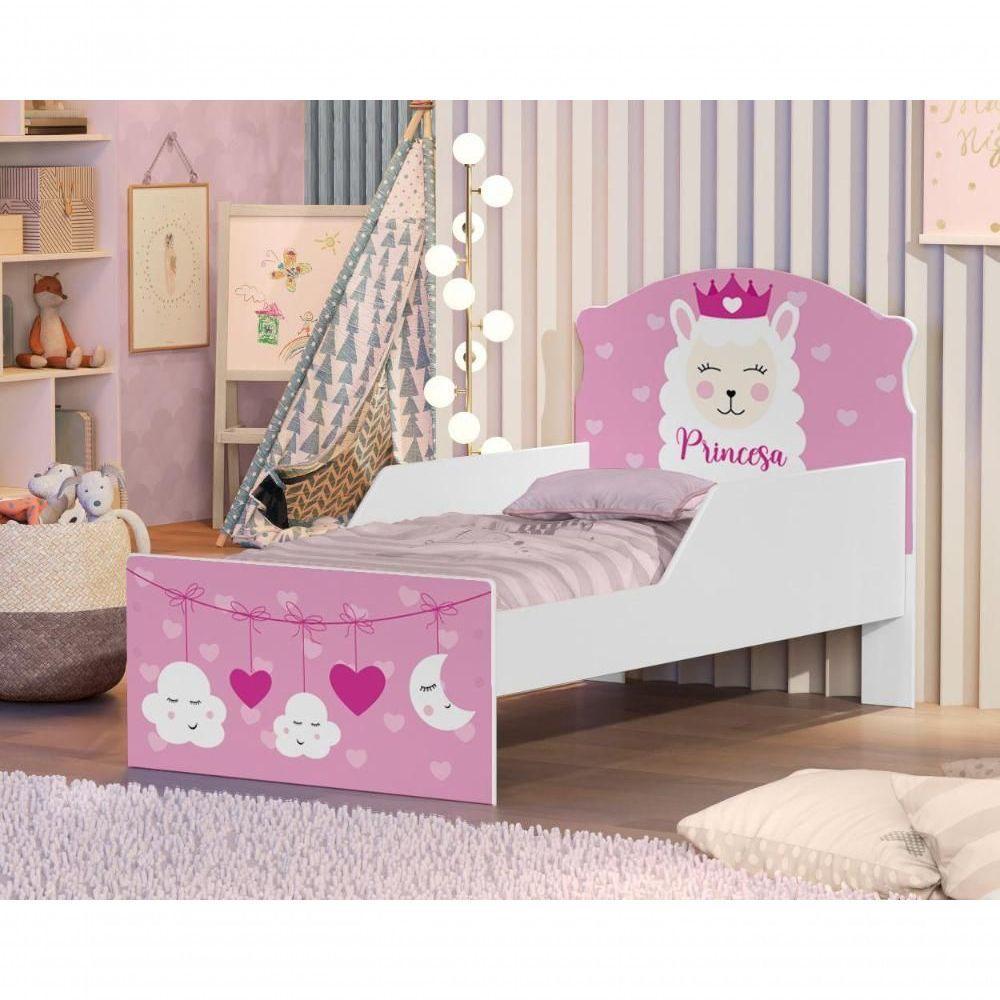 Mini Cama Princesa Lhama Com Colchão - 4