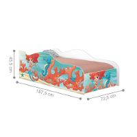 Mini Cama Fun Sereia Menina Infantil Com Colchão - 2