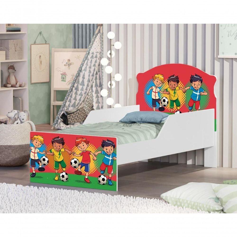 Mini Cama Futebol Meninos Com Colchão - 4
