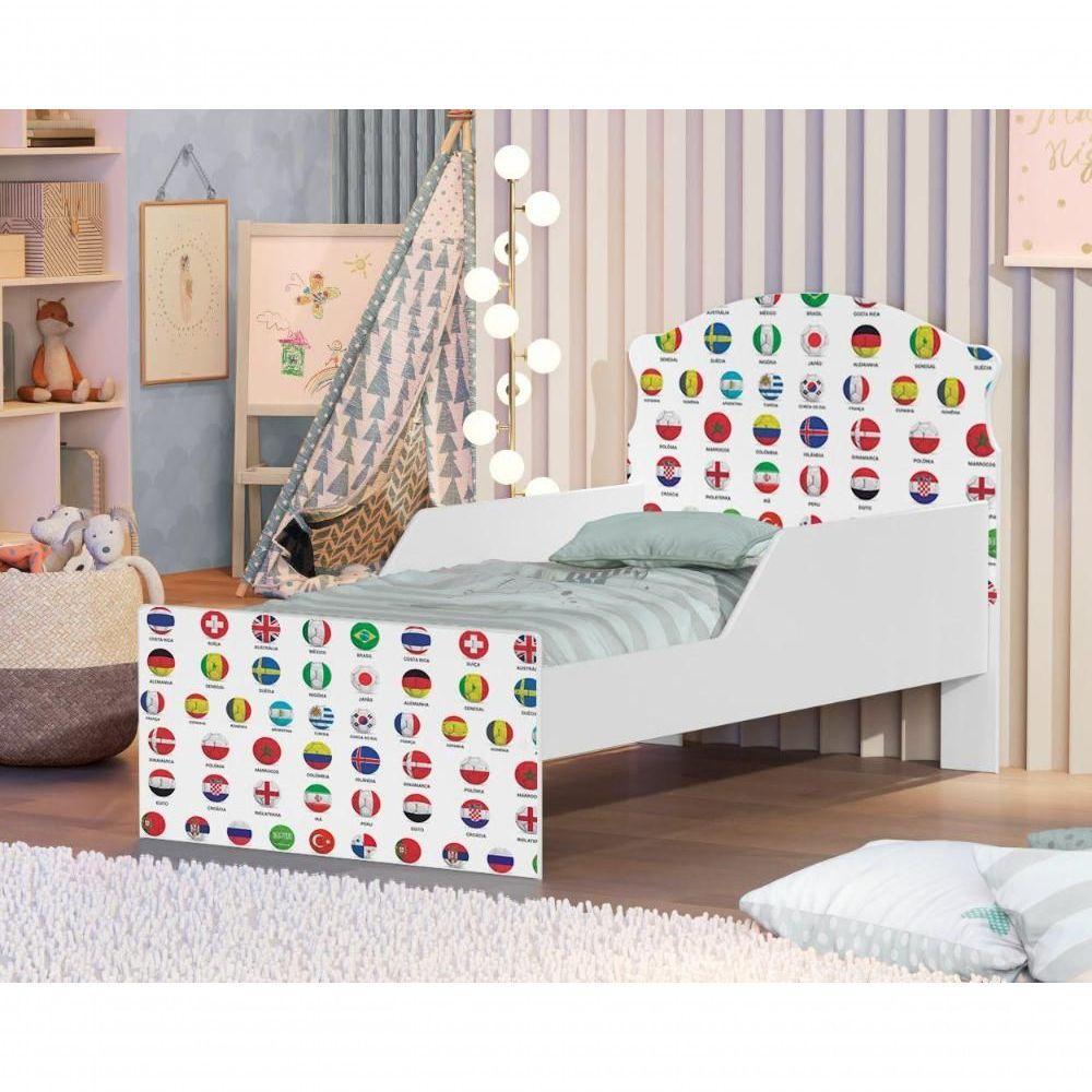 Mini Cama Futebol Seleção Com Colchão - 4