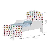 Mini Cama Futebol Seleção Com Colchão - 2