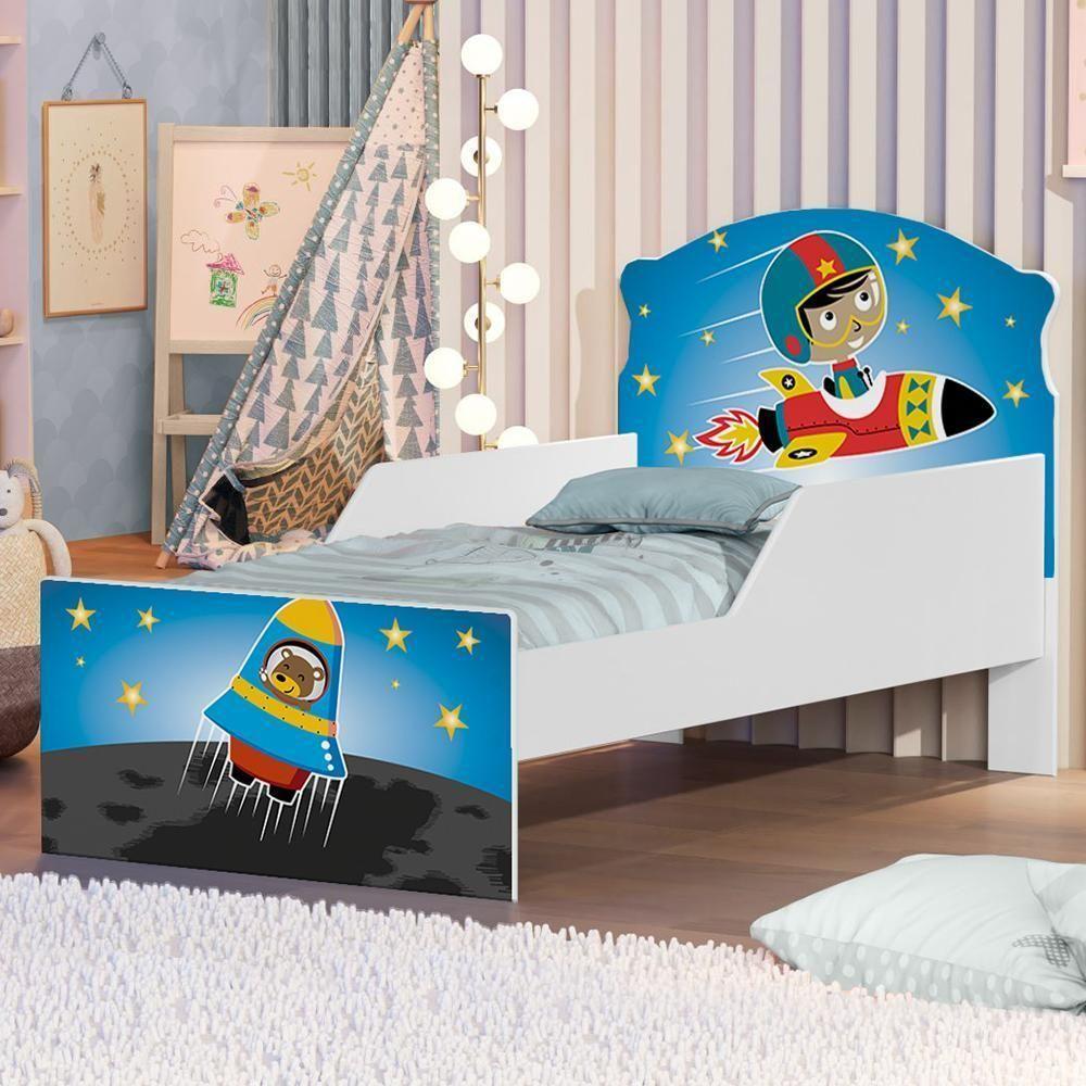 Mini Cama Astronauta E Foguete Com Colchão - 1