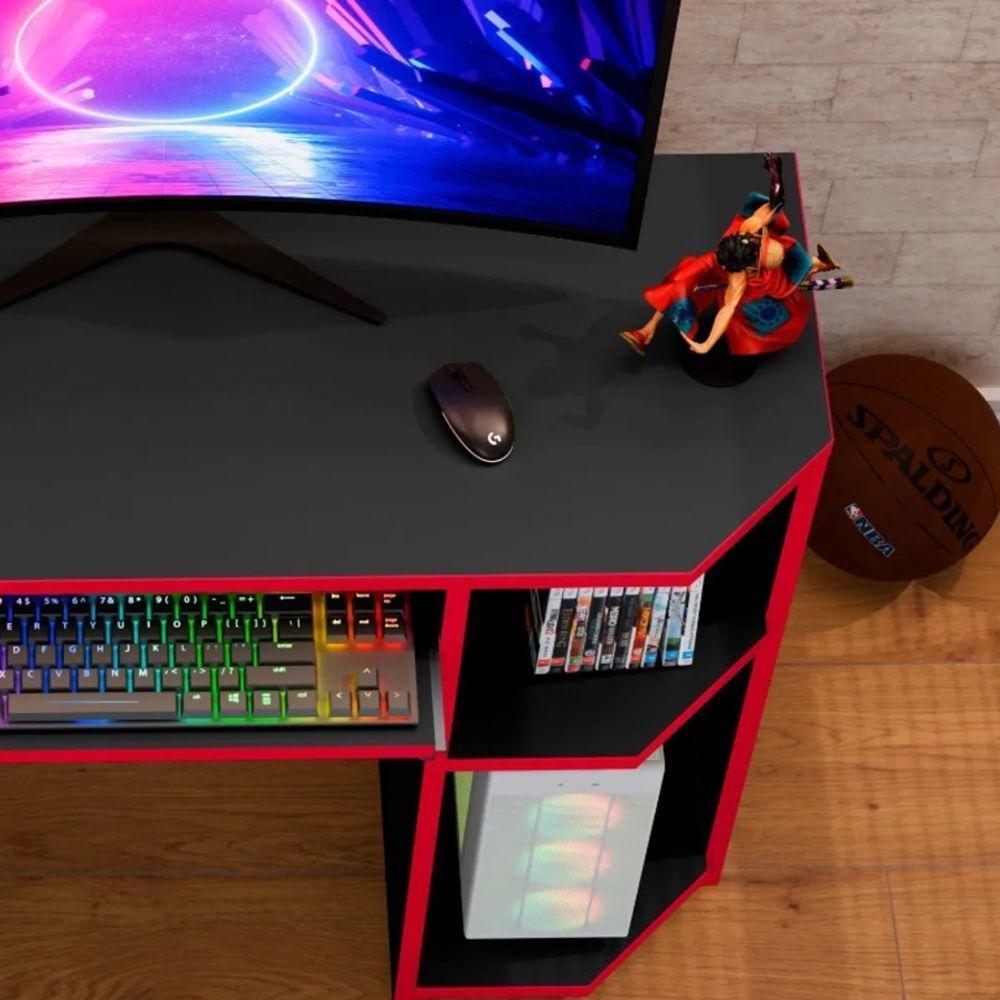 Mesa Escrivaninha Gamer Computador Notebook Estudo Trabalho - 5
