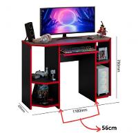 Mesa Escrivaninha Gamer Computador Notebook Estudo Trabalho - 8