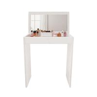 Penteadeira Mesa Maquiagem Quarto Camarim Branco Com Espelho