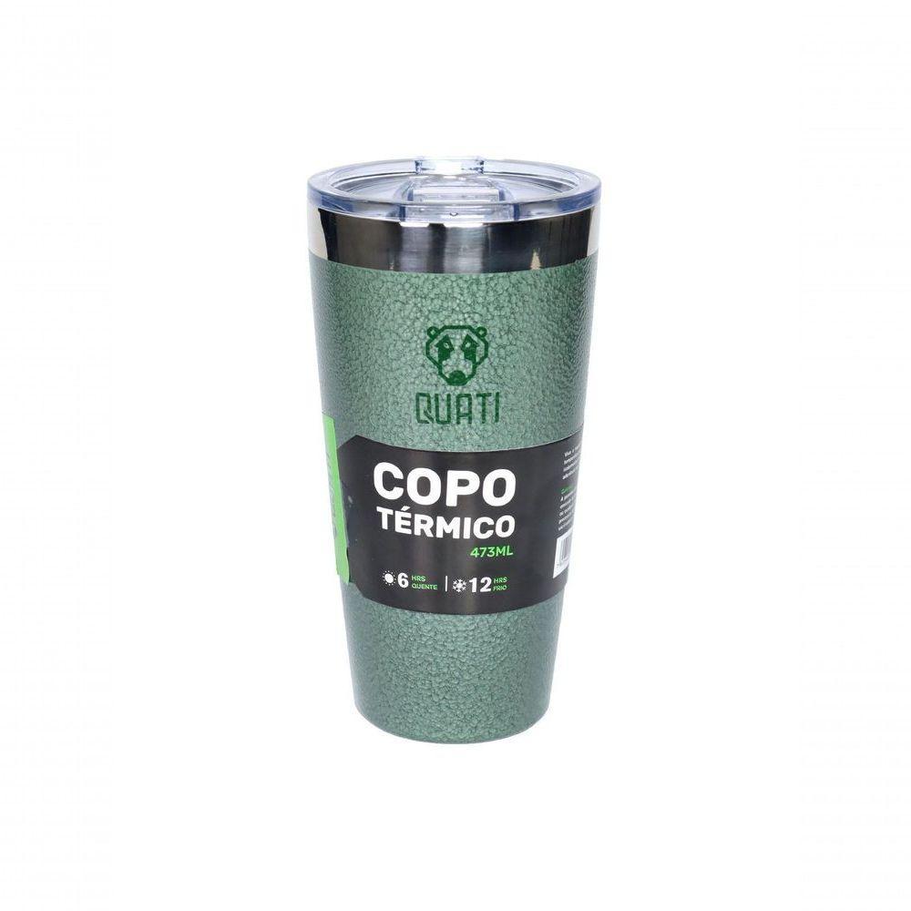 Copo Termico Quati Com Tampa 473ml Verde V2 - Cv2st473ml - 8