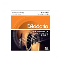 Encordoamento Para Violão Aço Ej10-b 80/20 Bronze - 1