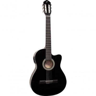 Violão Eletroacústico Flat Nylon Cutaway Nf-14 Ceq Bk Preto [f018]