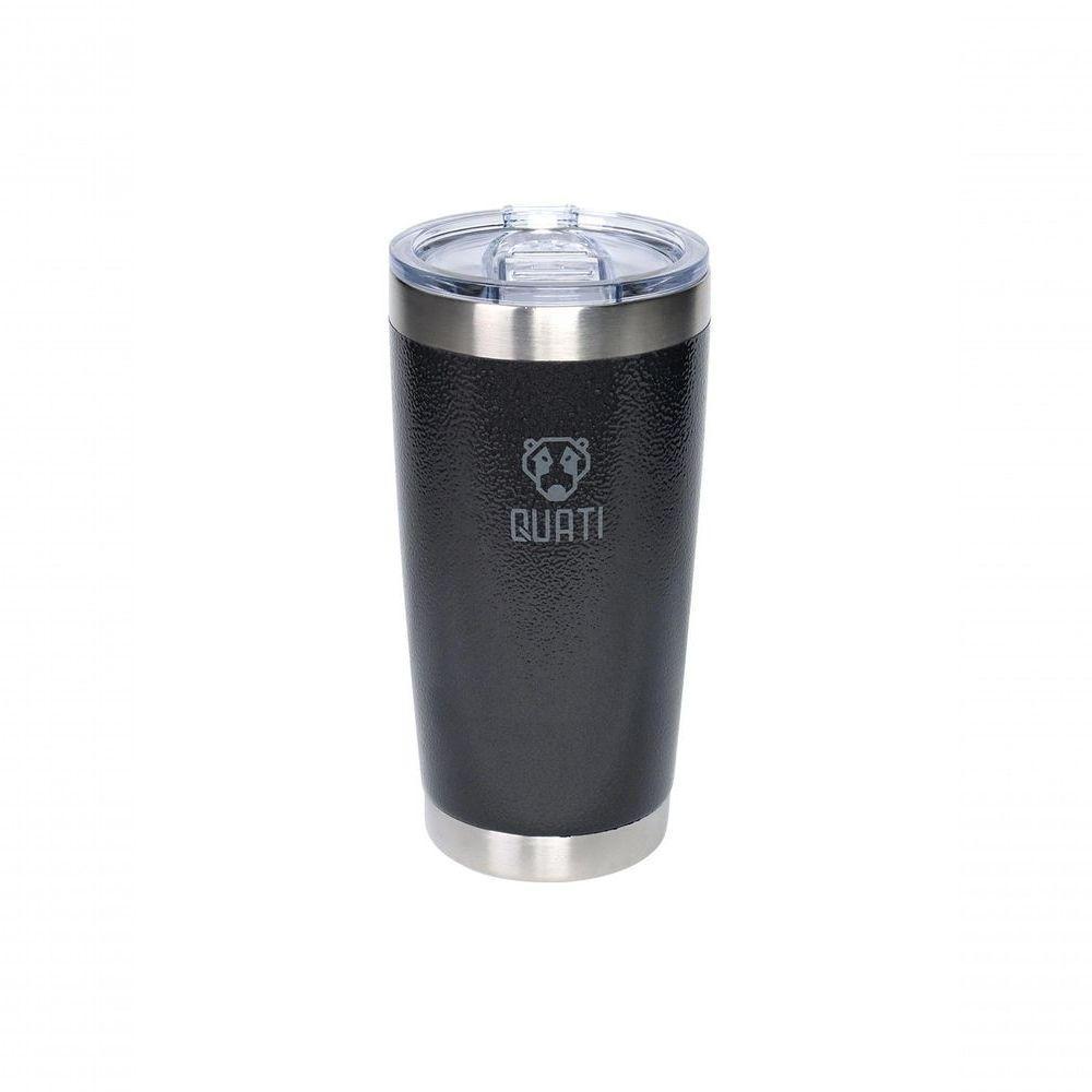 Copo Térmico Quati Com Tampa 591ml Preto - Cpct591 - 1