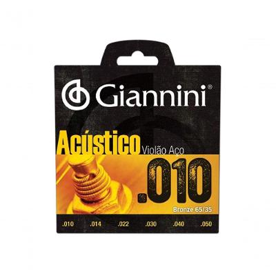 Corda Para Violao Giannini Geswam Bronze Acustica 65/35