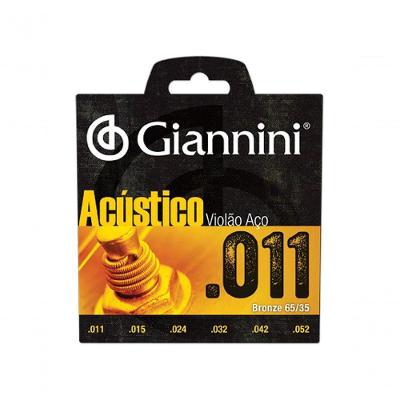 Corda Para Violao Giannini Gespw Bronze Acustica 65/35 0,011