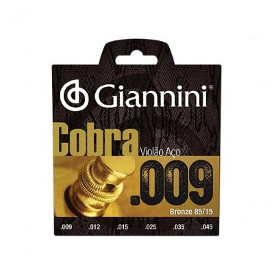 Corda Para Violao Giannini Geewak Bronze Cobra 85/15 0,009