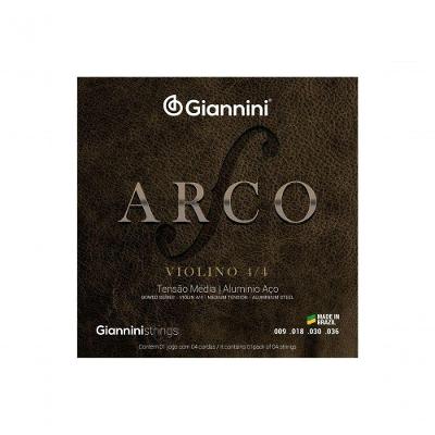 Corda Para Violino Gianni 4/4 Arco Aluminio Aco Geavva Media