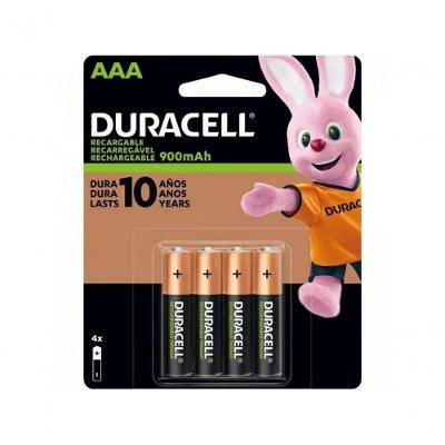 Pilha Recarregável Aaa 900mah (c/4 Pilhas) Duracell