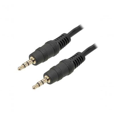 Cabo P2 X P2 Stereo Preto Niquel