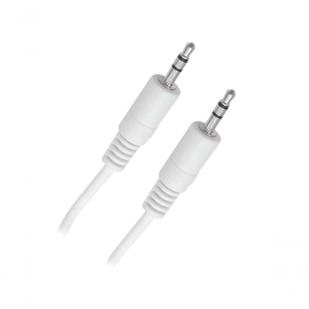 Cabo P2 X P2 Branco 1.5 Metros Niquel - 1