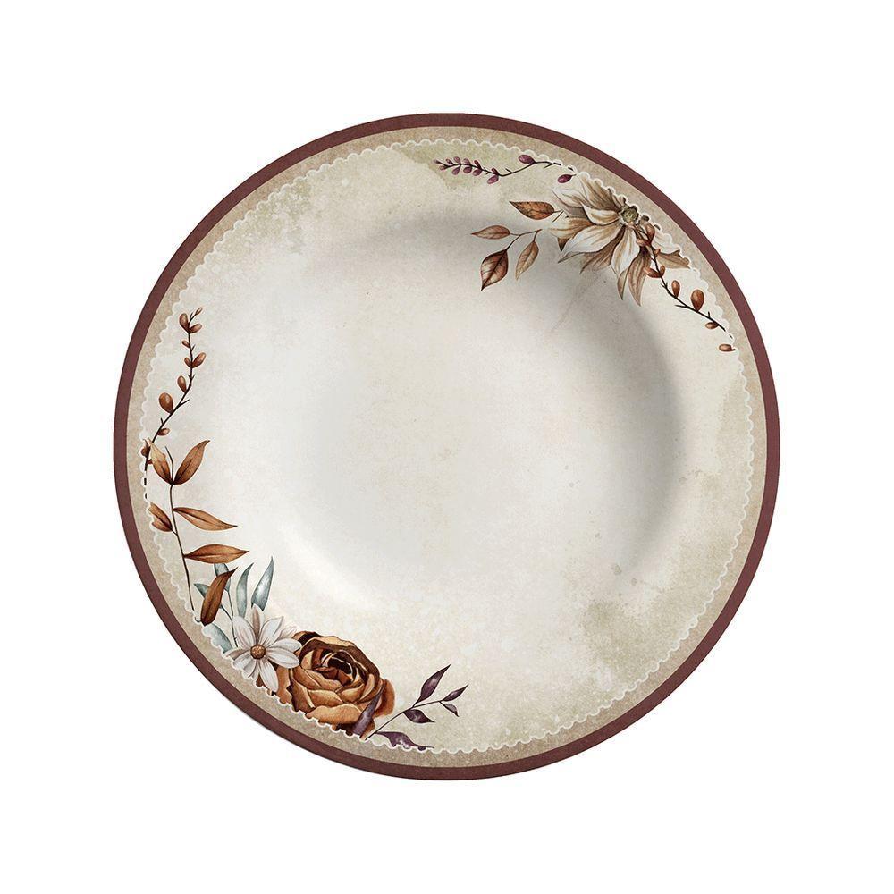 Prato Fundo Copa E Cia Aquarelle Em Cerâmica Adele - 1