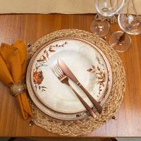 Prato Fundo Copa E Cia Aquarelle Em Cerâmica Adele - 5