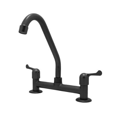 Torneira Pia Misturador Cozinha Mesa Bica Móvel Preto Fosco