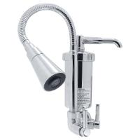 Torneira Filtro Cromada Gourmet Parede Tubo Conico 2 Jatos Metal Luxo - 2