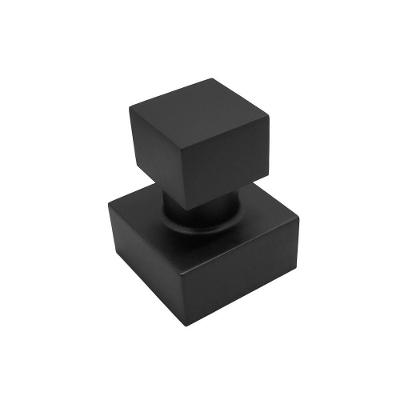 Acabamento Registro Quadrado Pressão E Gaveta Preto Black Fosco Metal