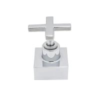 Acabamento Registro Banheiro Pressão Ou Gaveta Quadrado Cruzeta Padrão Deca Metal Cromado - 5