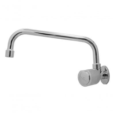 Torneira Cozinha Parede Bica Móvel Reta Cromada Metal Luxo
